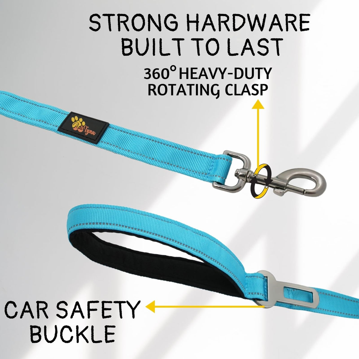 ADITYNA Leash in 6ft to 7.5ft, Blue
