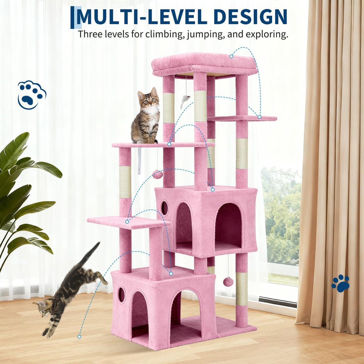 OUTLANE Pet Activity Structure in Pink, Pink