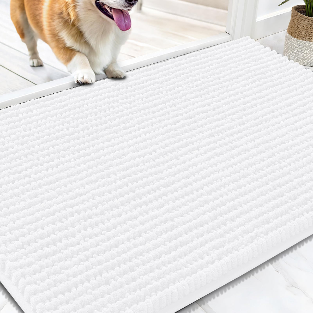 OLANLY Pet Bed Mat in 30" X 20", White