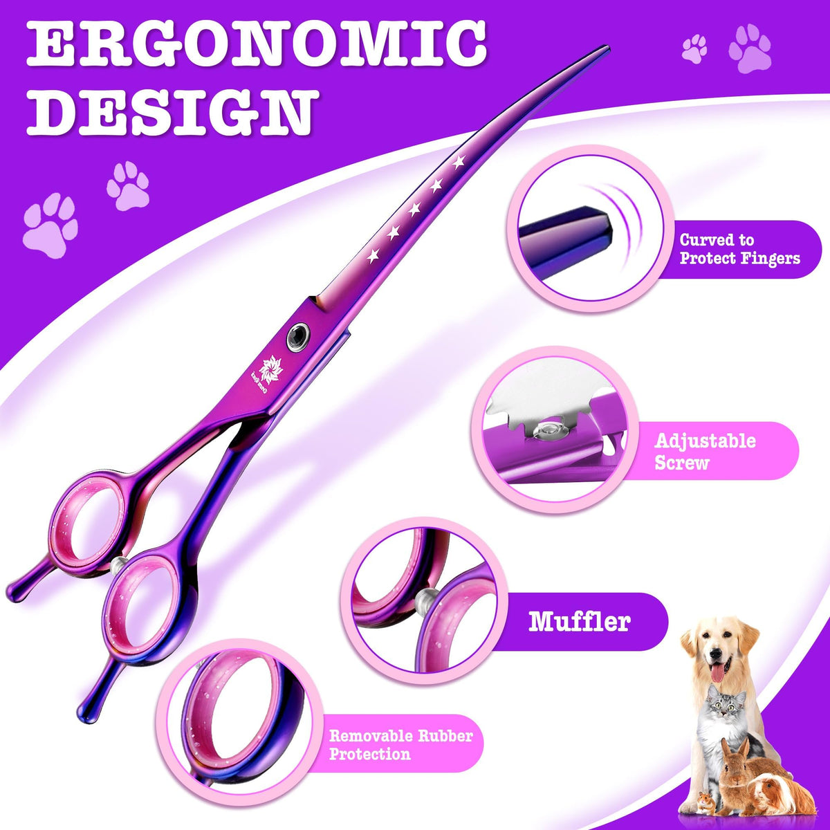 Dream Reach Scissors in 7 Inch, Purple