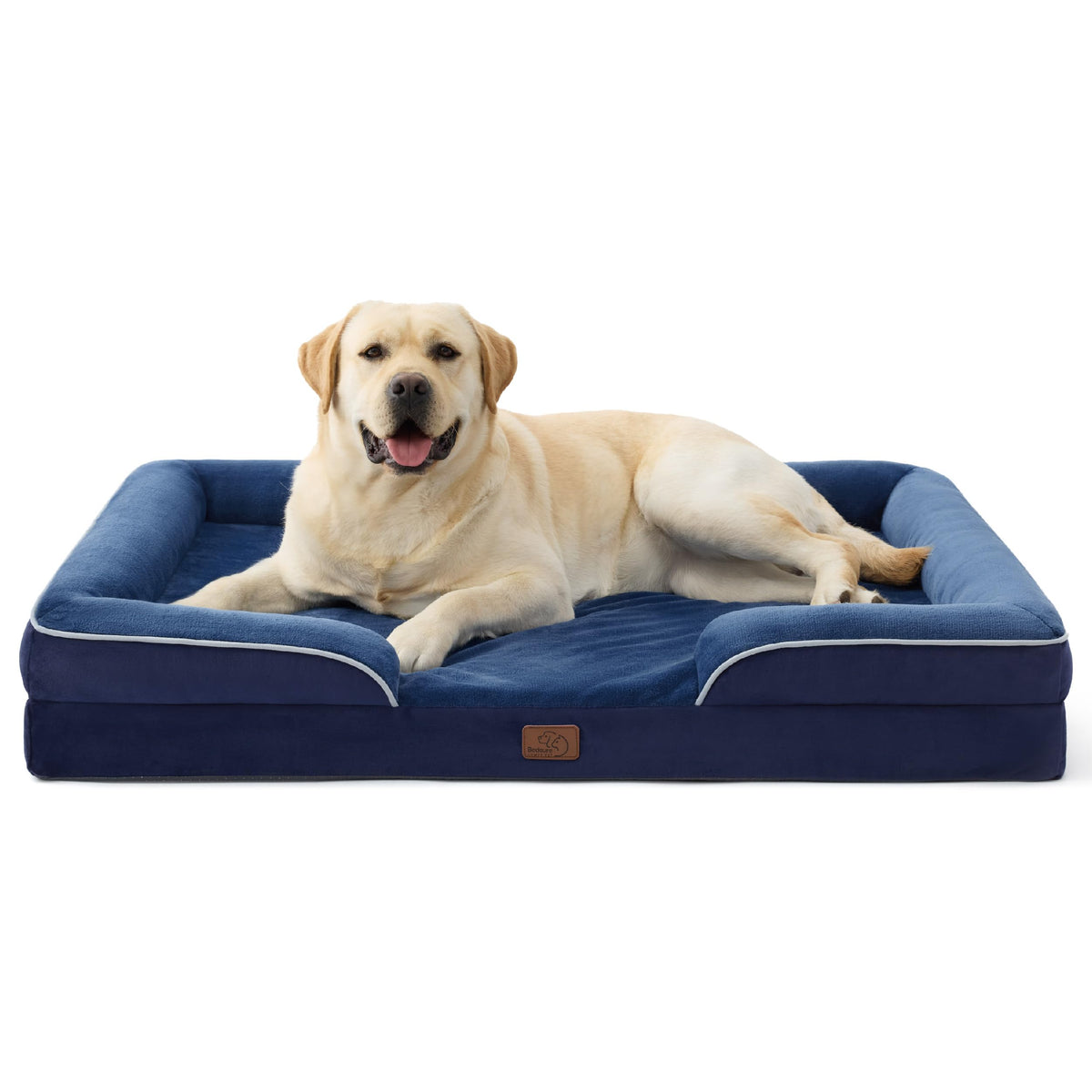 Bedsure Pet Bed Mat in 45"l X 35"w X 7"th, Blue Navy