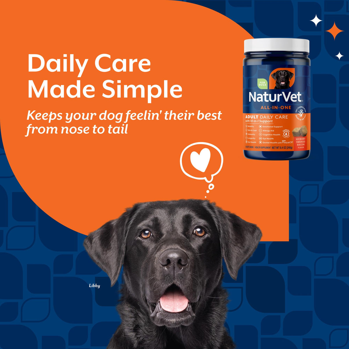NaturVet Animal Vitamin in Adult- 60 Soft Chews, Life Stages