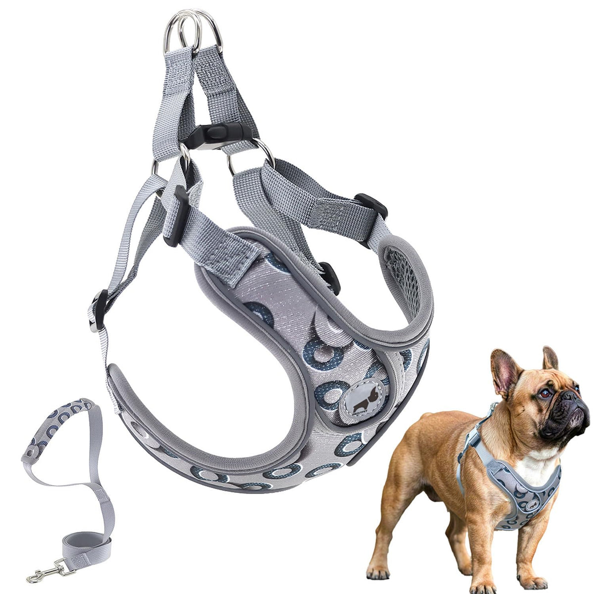SAEGYPET Animal Harness in Medium, Gray-2