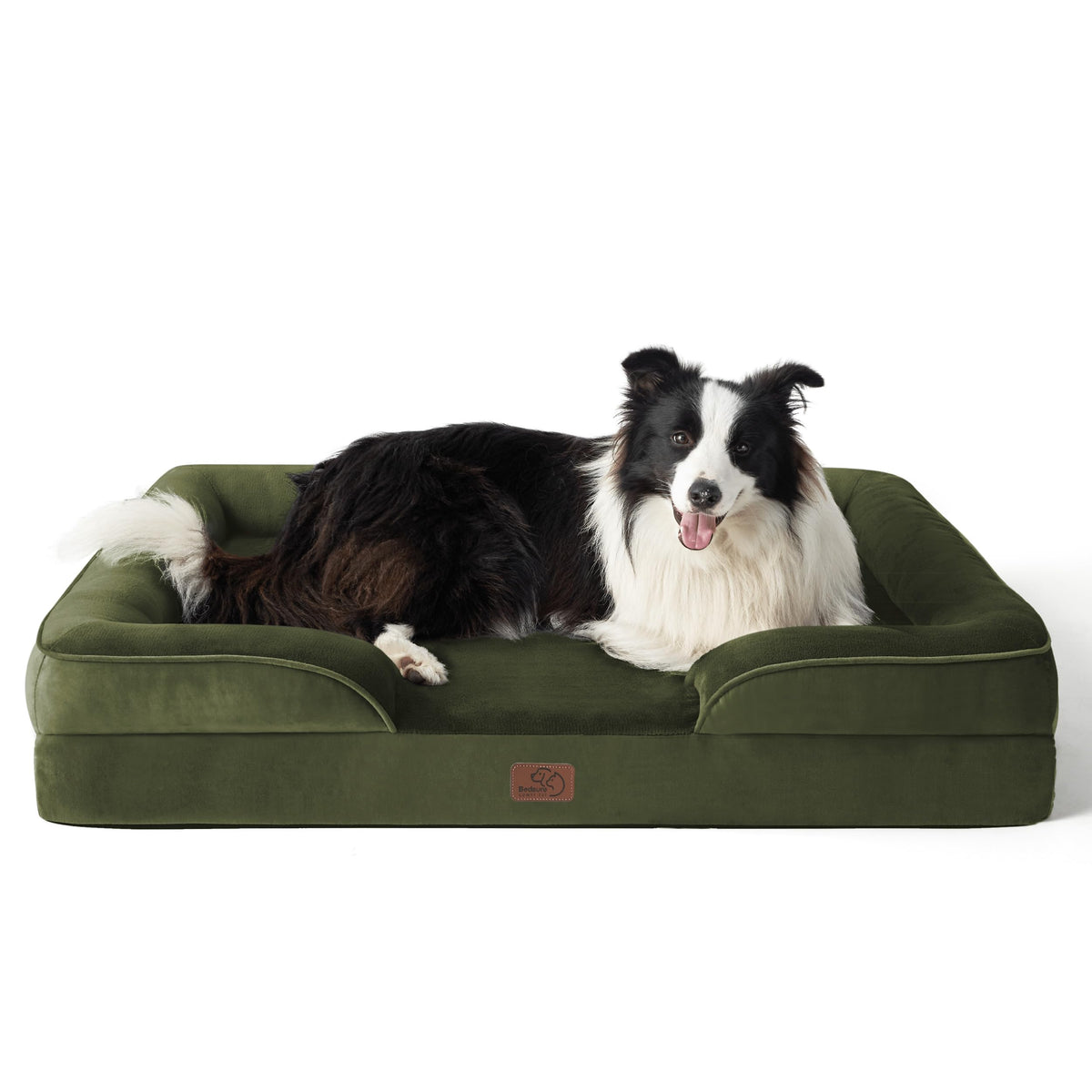 Bedsure Pet Bed Mat in 35"l X 25"w X 6.5"th, Moss Green
