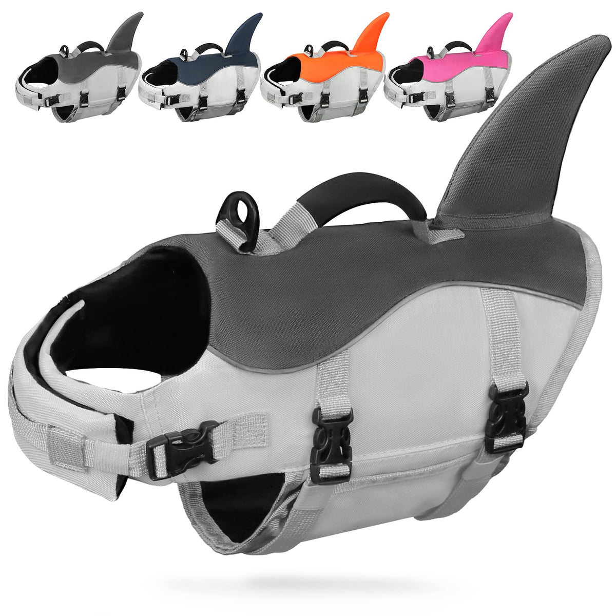 AMZNOVA Pet Apparel in XS: 13-18in (Chest Girth), Grey