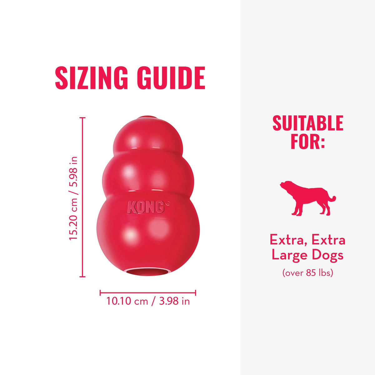 KONG Pet Toy in XX-Large, Red