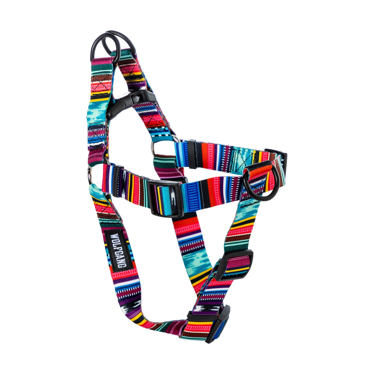 Wolfgang Man & Beast Animal Harness in Small (5/8 Inch x 12-18 Inch), Quetzal Print
