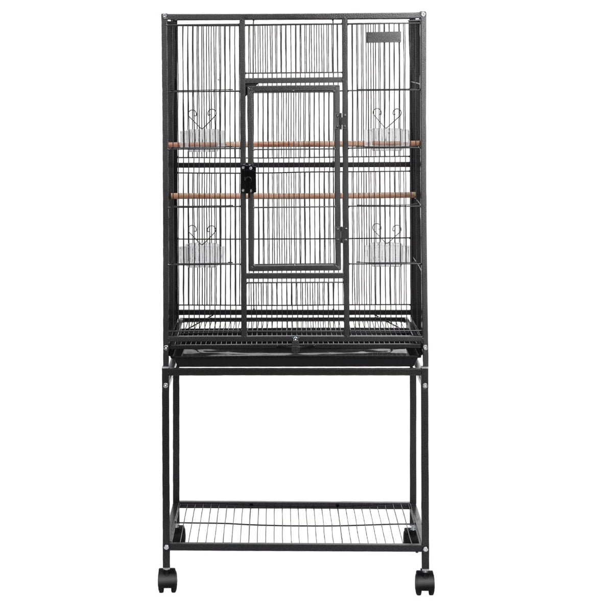 VEVOR Animal Cage in 24.6"L x 16.7"W x 53.9"H, Black