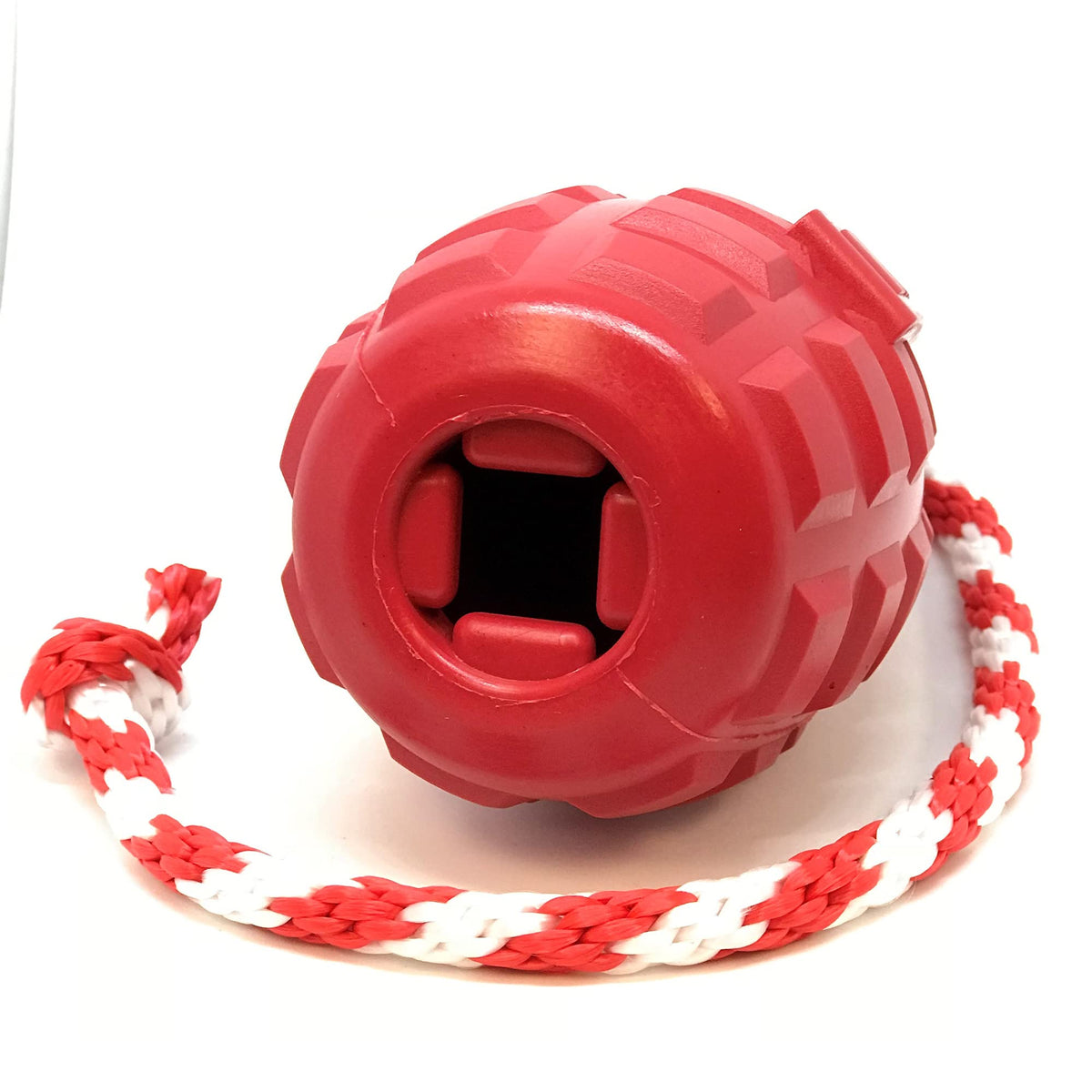 SodaPup Pet Toy in Large, Grenade Red