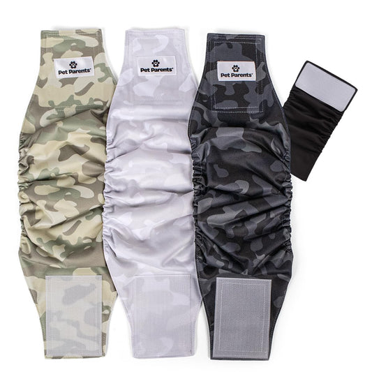 Pet Parents Animal Incontinence Protector in X-Small (11-13"), Camo