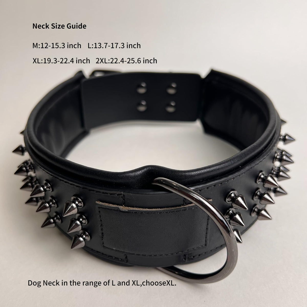 Molteriqo Animal Collar in M-neck 33-41cm, Black