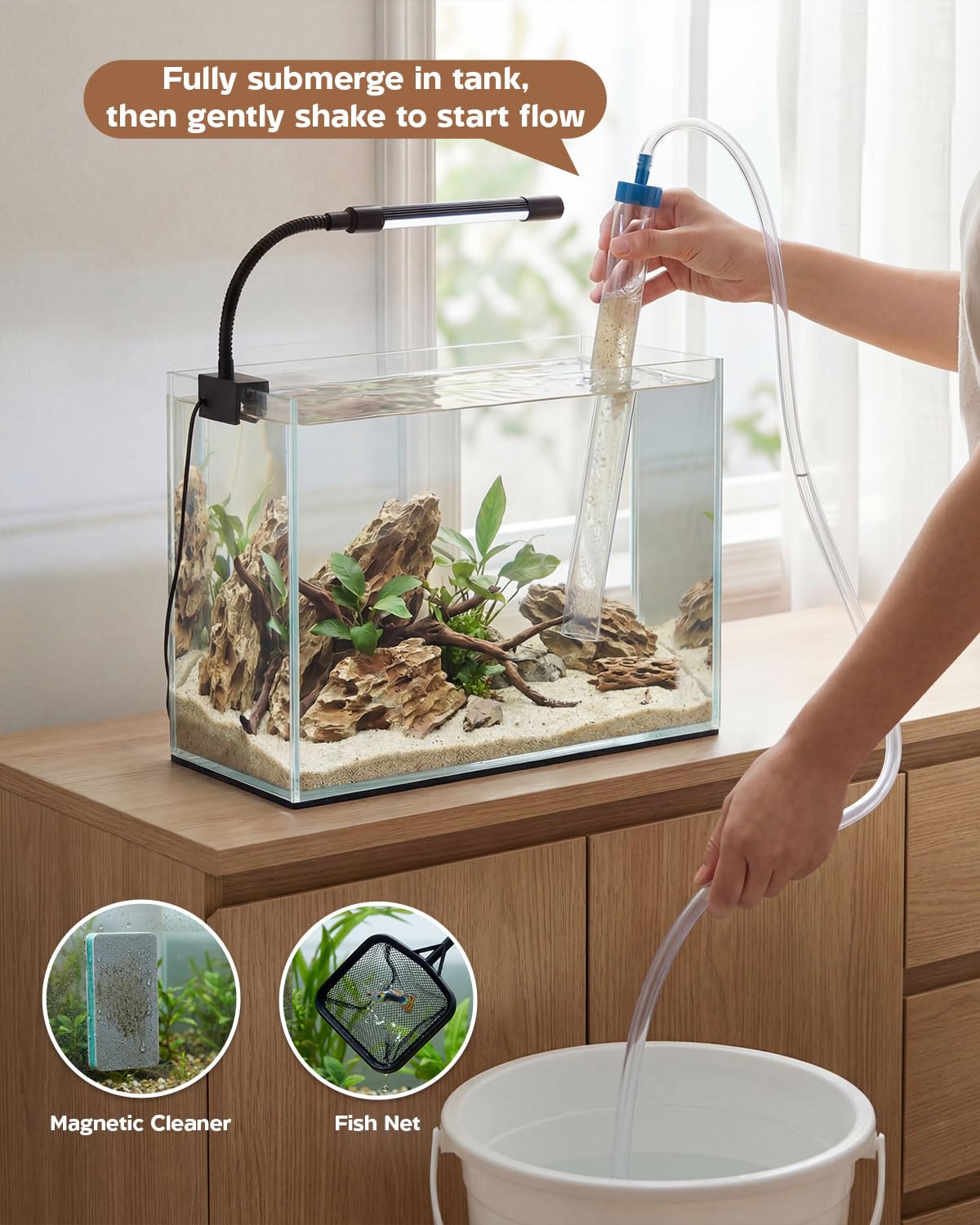minilake Vivarium in 3 Gallon, Transparent