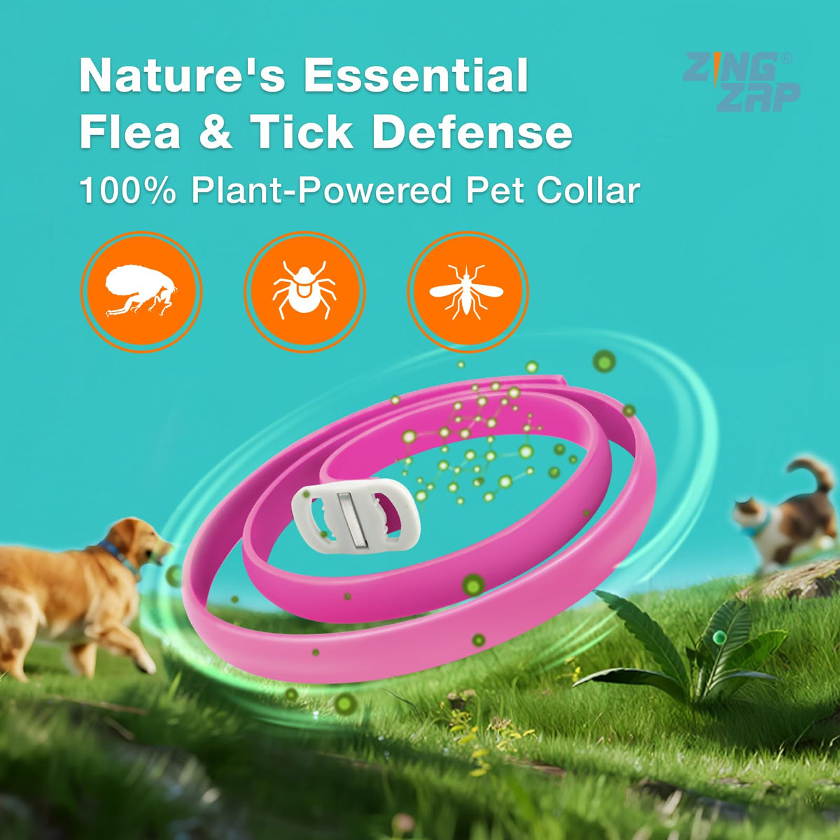 ZingZap Pet Pest Control in Pink