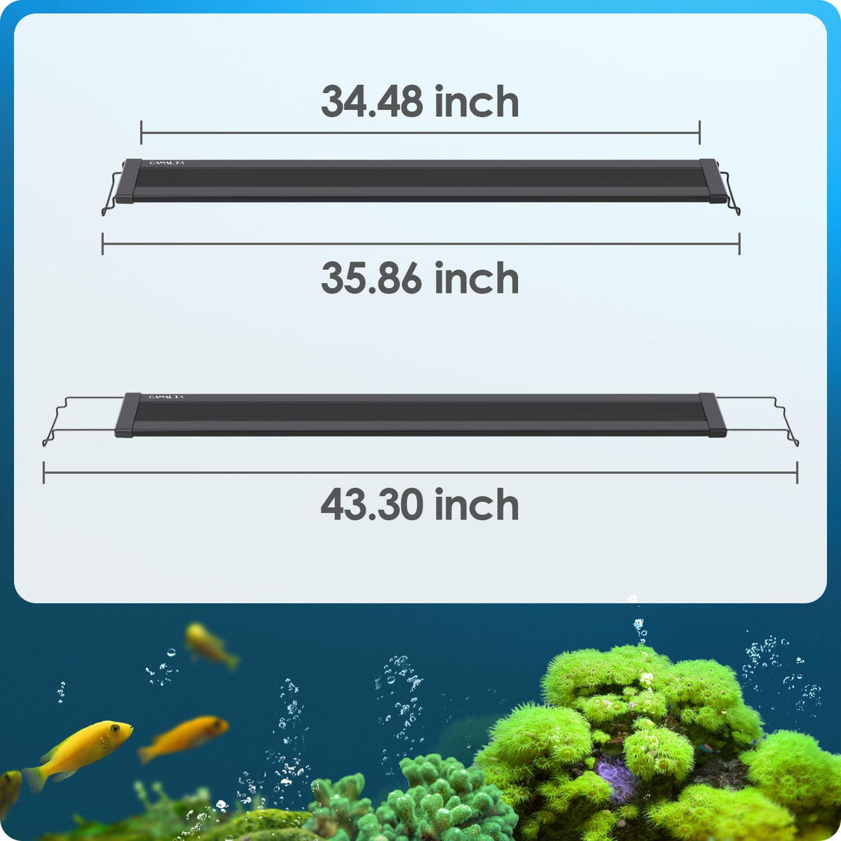 Gamalta Lamp in For 36~42inch Fish Tank, Black - Remote Control