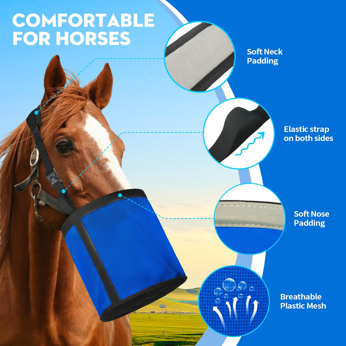 OAHELAKE Pet Supplies in Universal, 2 Pcs Blue