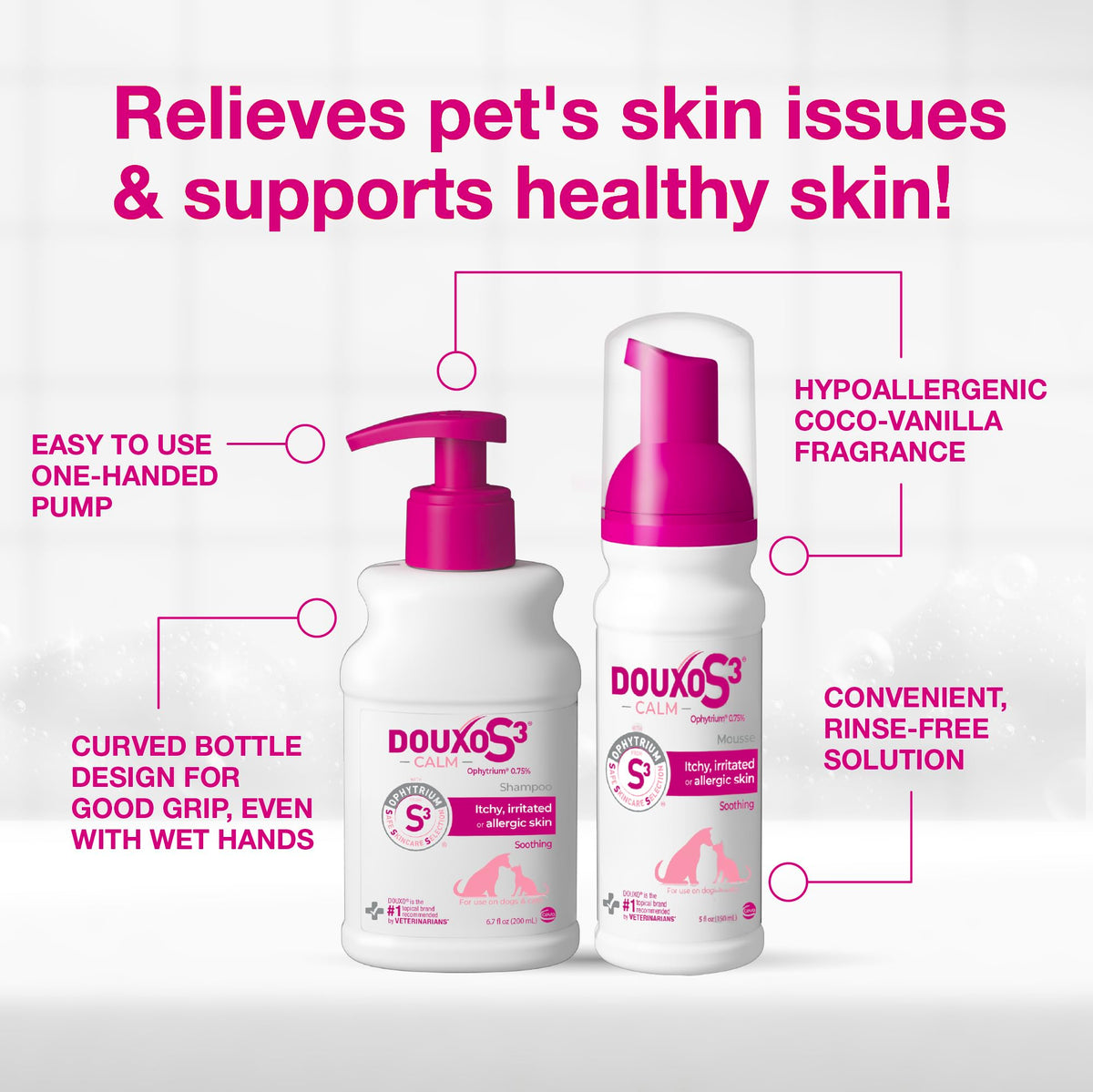 Douxo Animal Fur Cleaner Conditioner in 6.7 oz + 5 oz