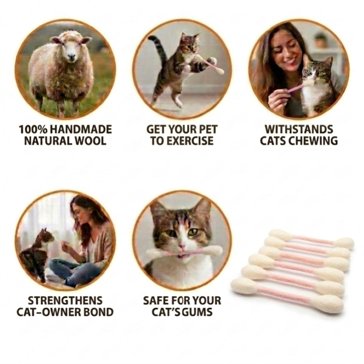 Glaciart One Pet Toy in Regular, Pink Swabs