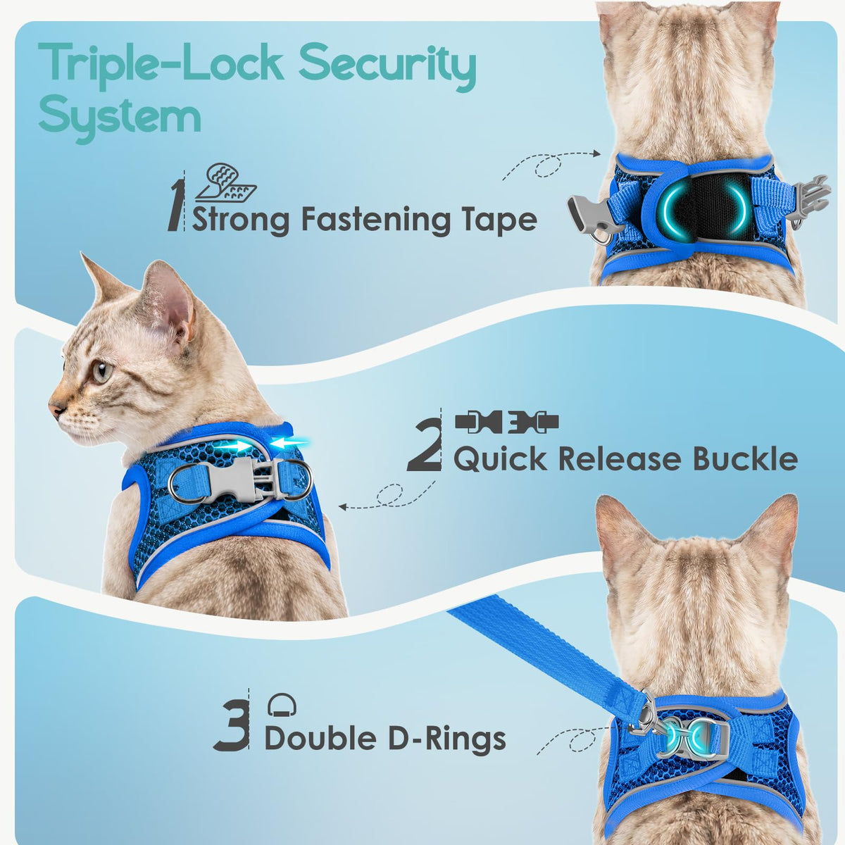 Oriwings Animal Harness in M, Blue