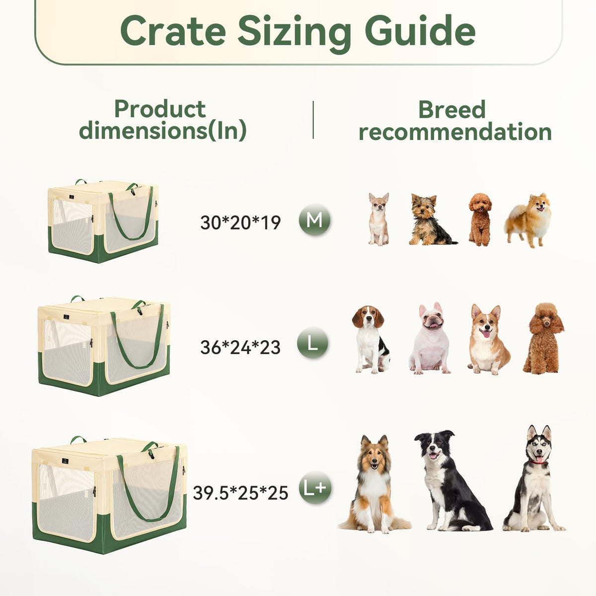 A 4 Pet Animal Cage in 36.0"L x 24.0"W x 23.0"H, Green+Beige