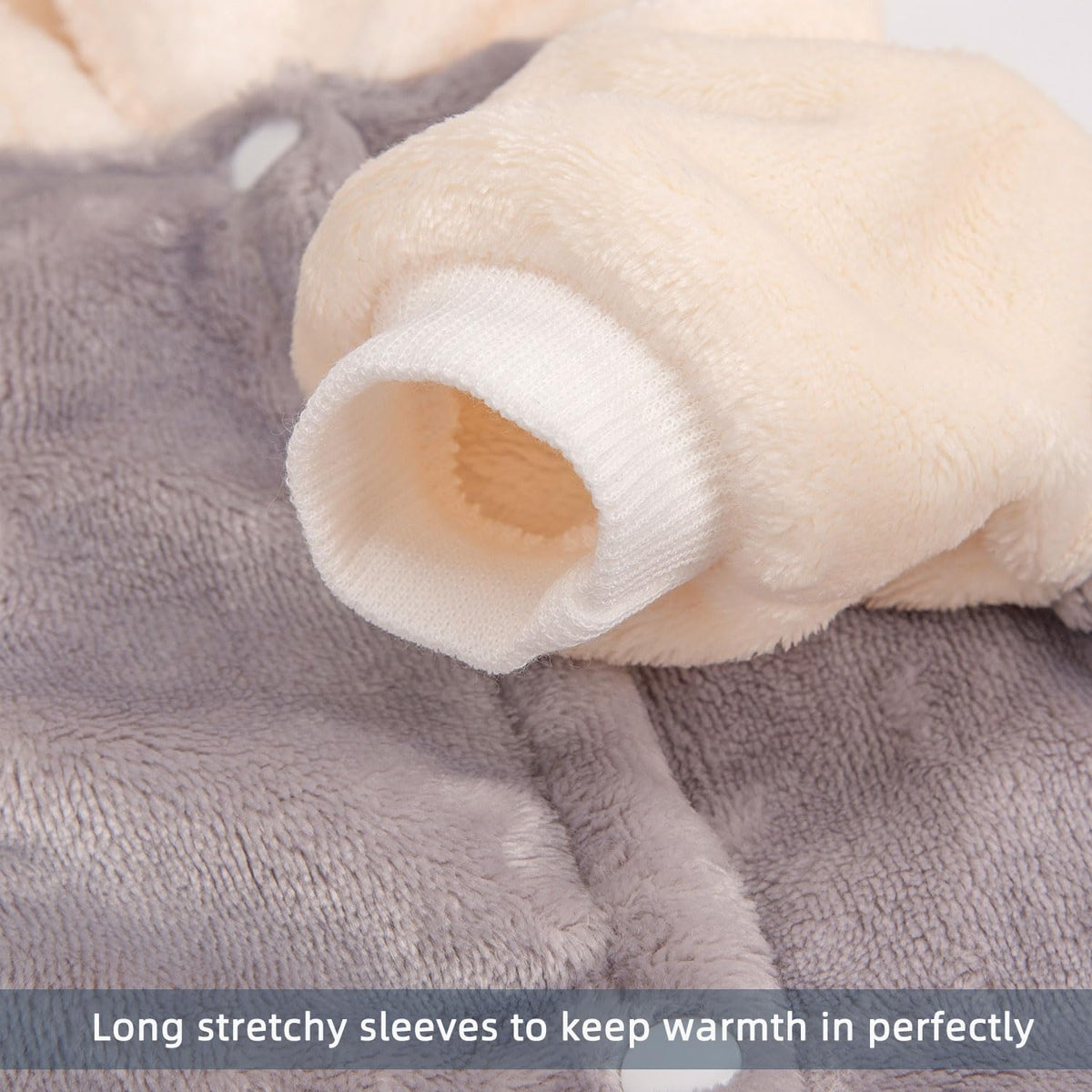 FABRICASTLE Pet Apparel in XX-Small, Lightgrey-Cream