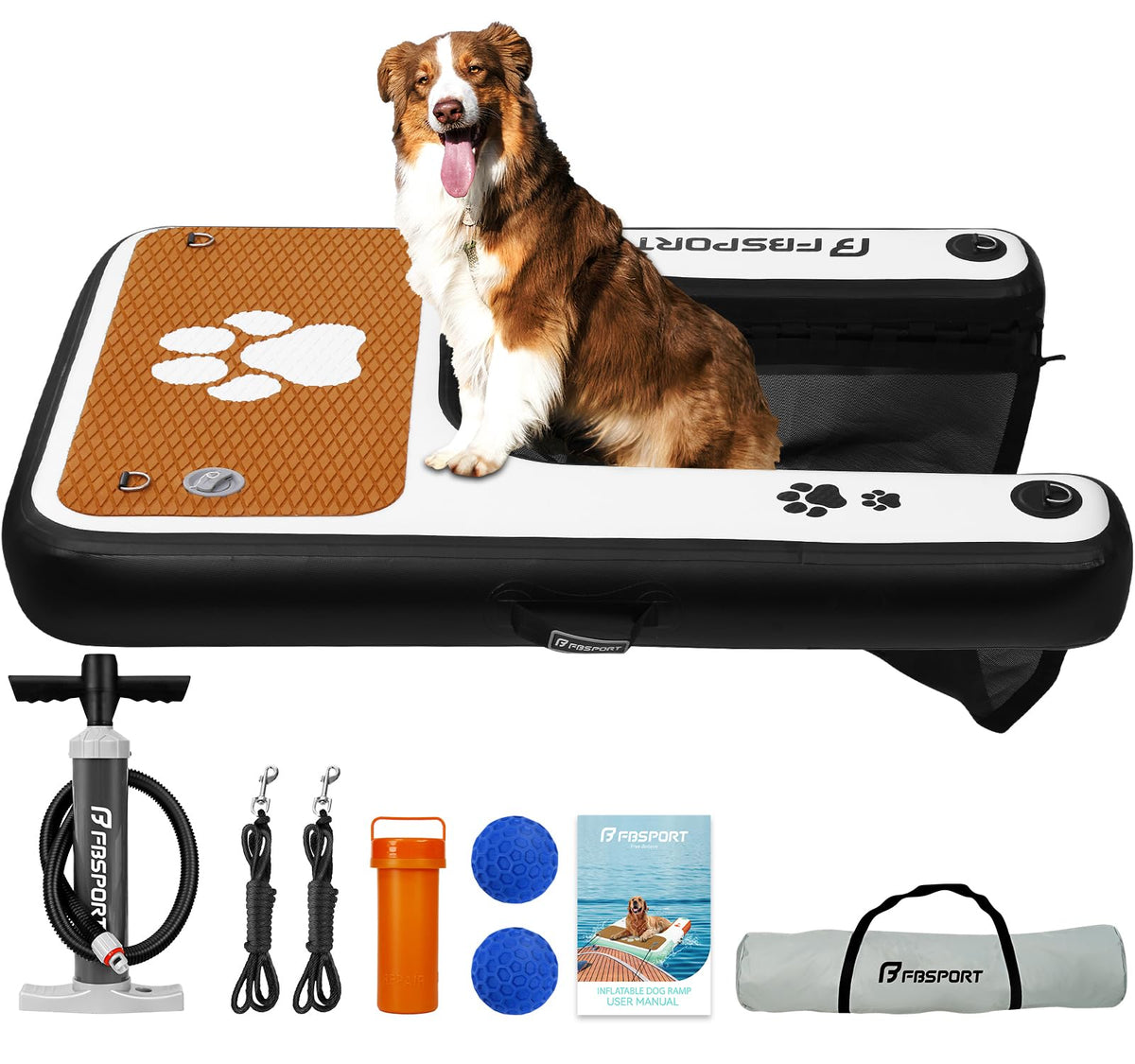FBSPORT Ramp in 47"*32"*6", Black White