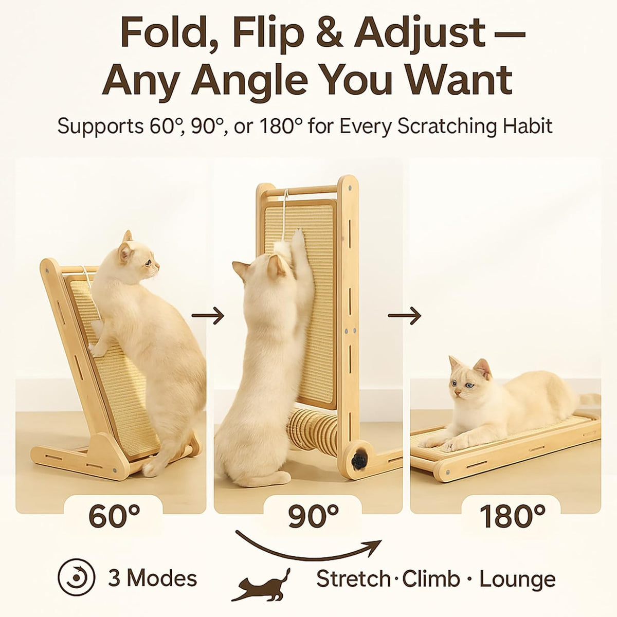 LEQOS Pet Activity Structure in 32 in, Sisal