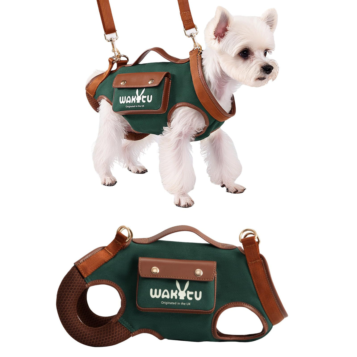 wakytu Animal Harness in Small(4-8 LBS), 1.0 Blue