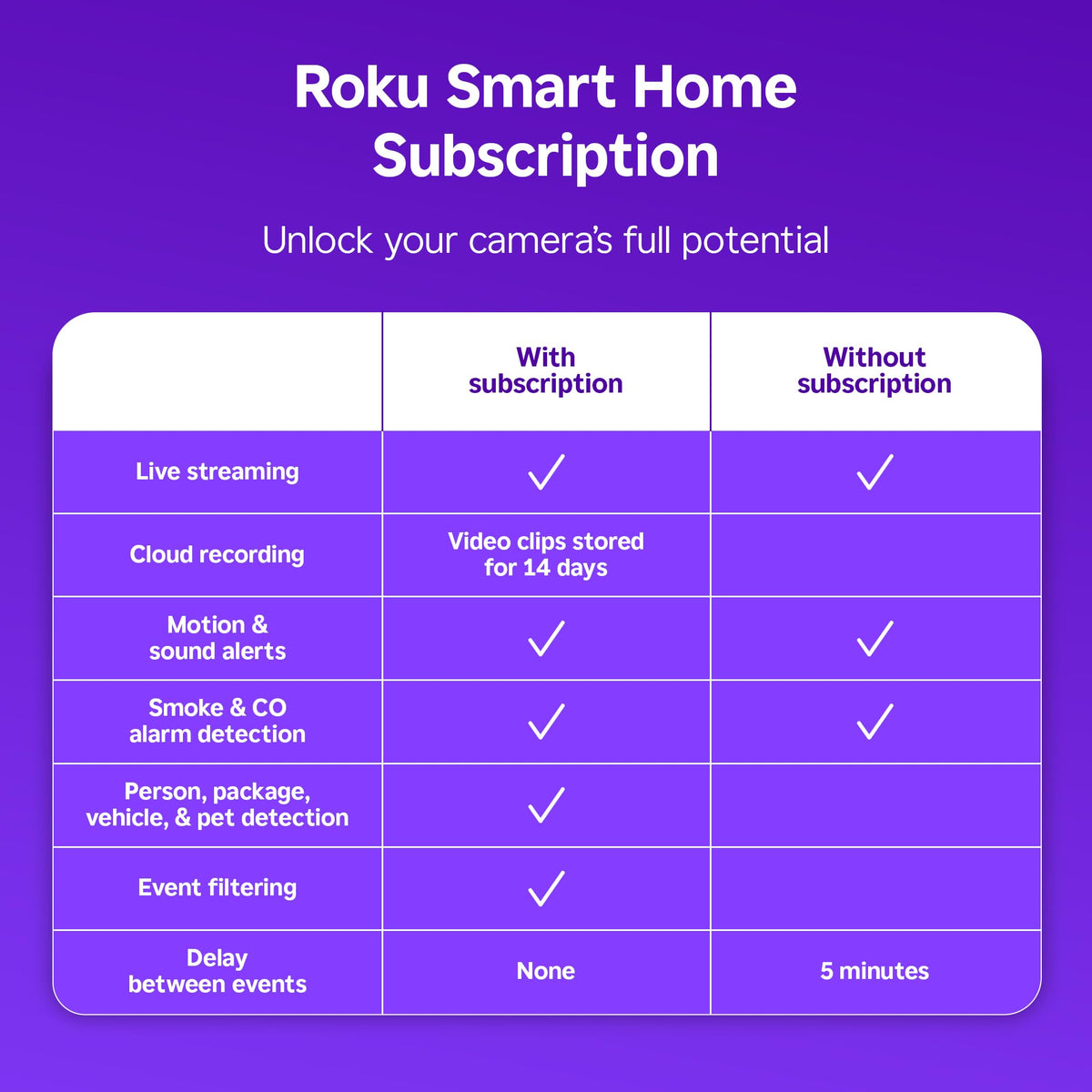 Roku Security Camera in 1 Pack