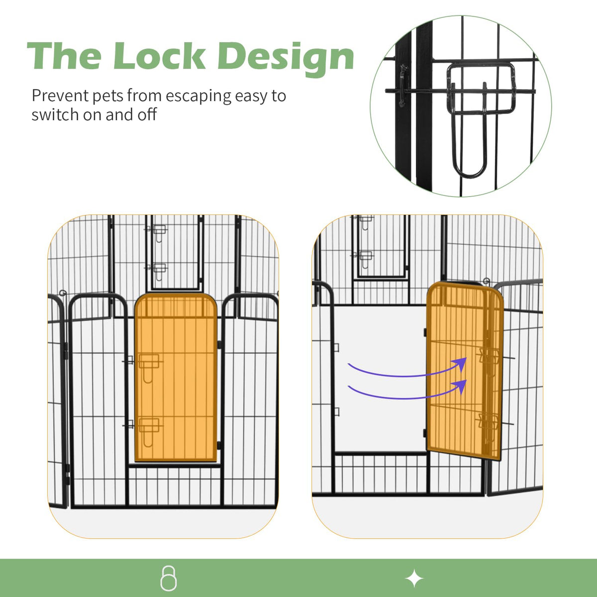 FDW Pet Playpen in Black
