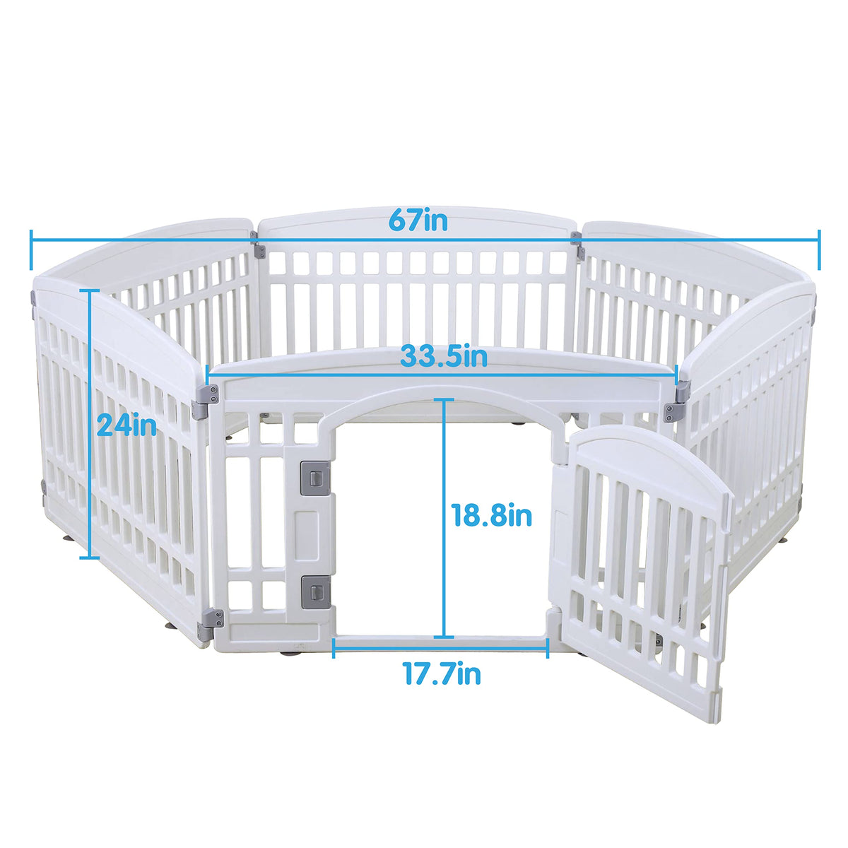 Gupamiga Pet Playpen in White