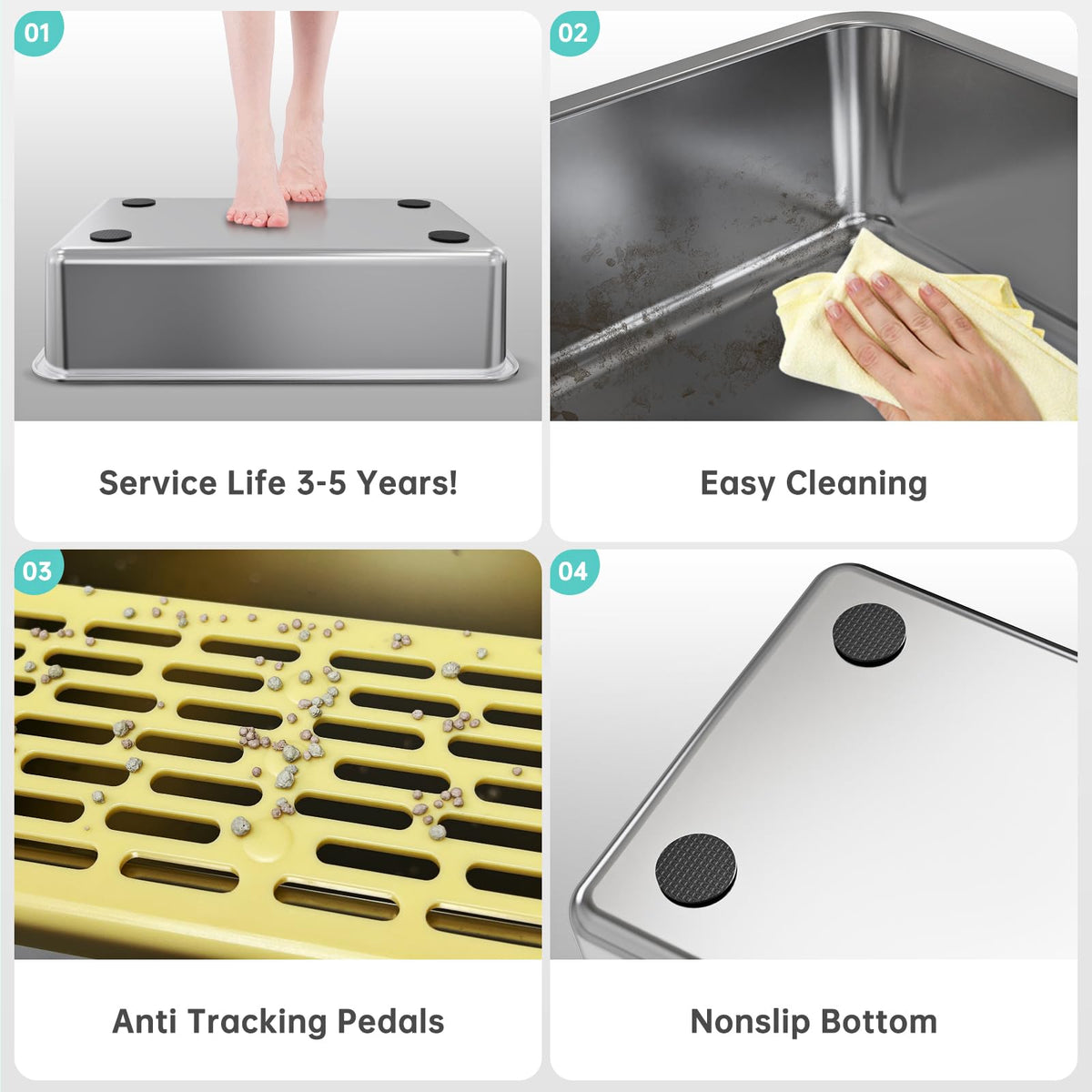 WoofiGo Litter Box in X-Large, 21 - Yellow (Pack of 1)