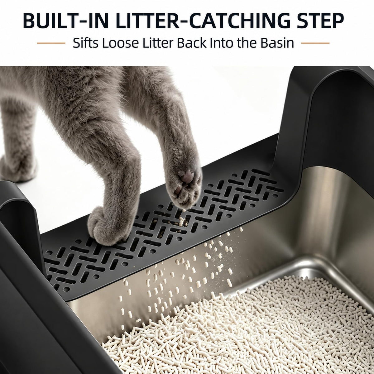 WoofiGo Litter Box in XL Extra Large, 23 - Black (Pack of 1)