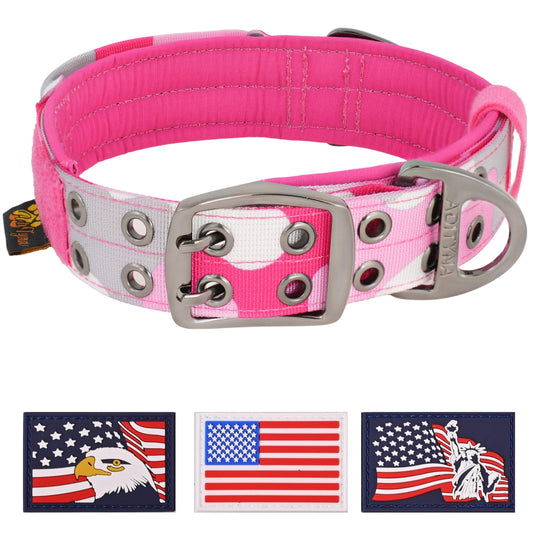ADITYNA Animal Collar in Extra-Large: Fit 24-30" Neck, Camo Pink