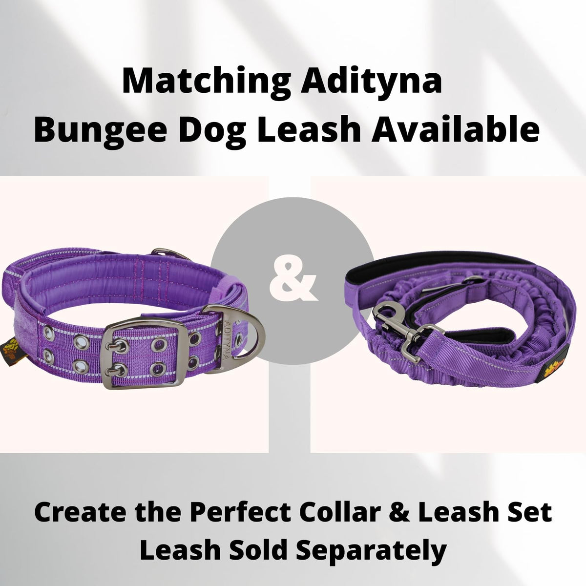 ADITYNA Animal Collar in Extra-Large: Fit 24-30" Neck, Purple