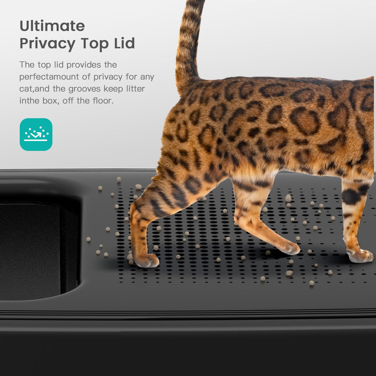 WoofiGo Litter Box in X-Large, V-Black