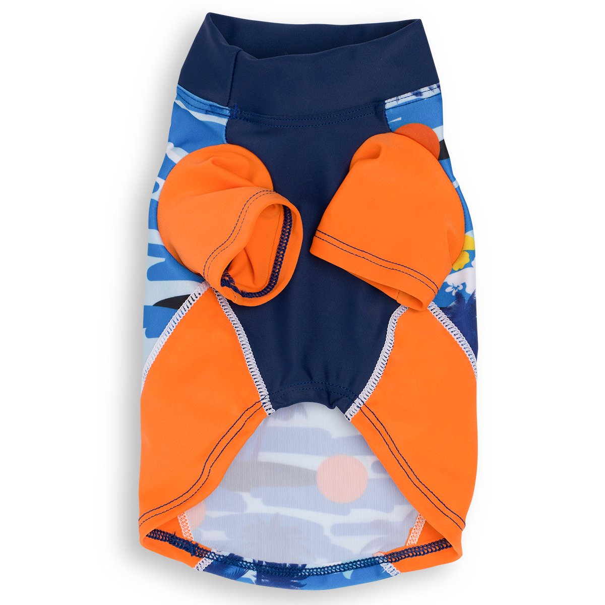 PlayaPup Pet Apparel in XX-Small, Tropical Blazing Island