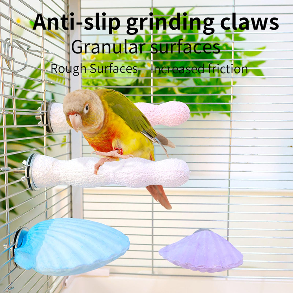 YOOSO WING Animal Perch in one size, Coral Green