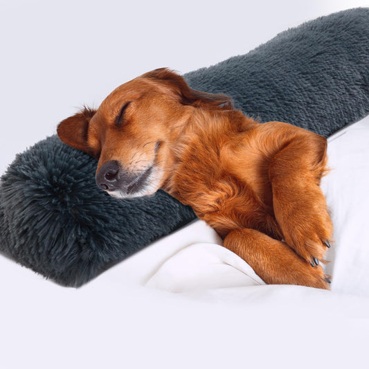 HOMBYS Pet Bed Mat in 25"x8"x4", Dark Grey