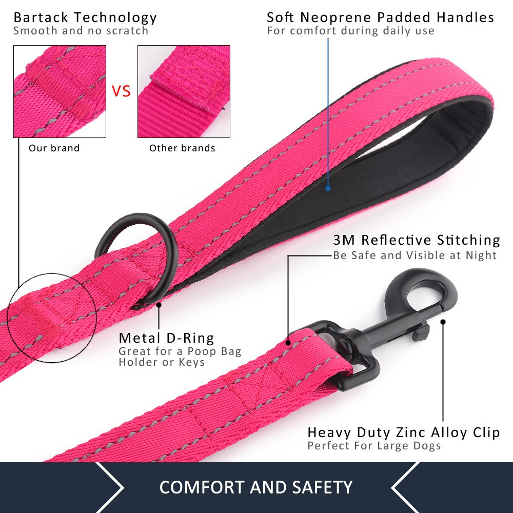 PLUTUS PET Leash in 4 FT, Pink