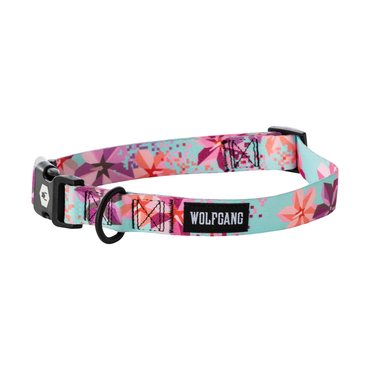 Wolfgang Man & Beast Animal Collar in Small (5/8 Inch x 8-12 Inch), DigiFloral Print