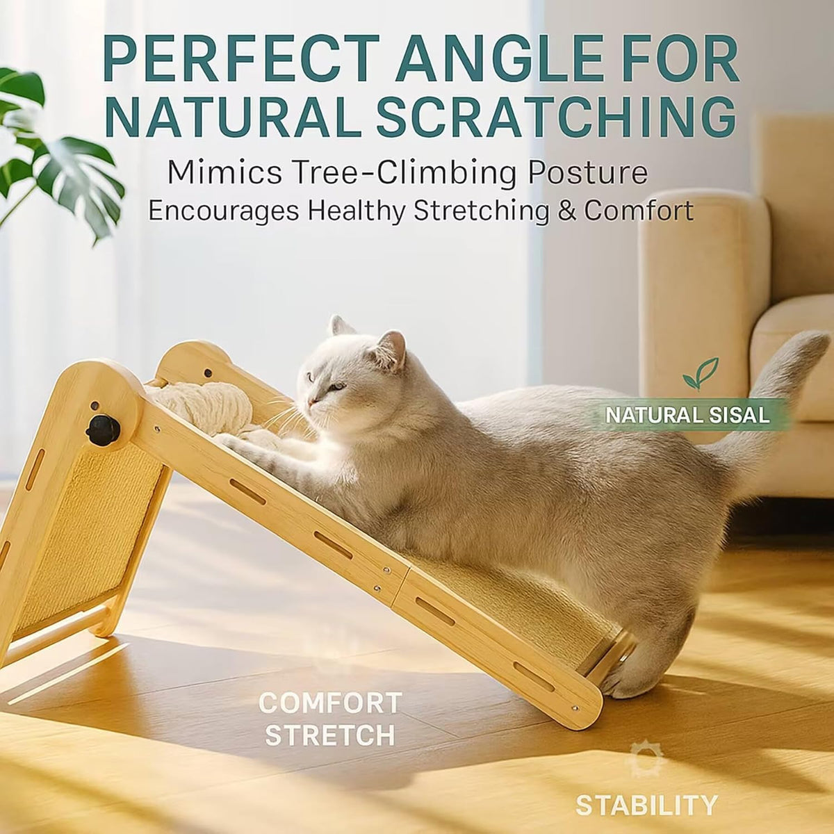 LEQOS Pet Activity Structure in 32 in, Sisal