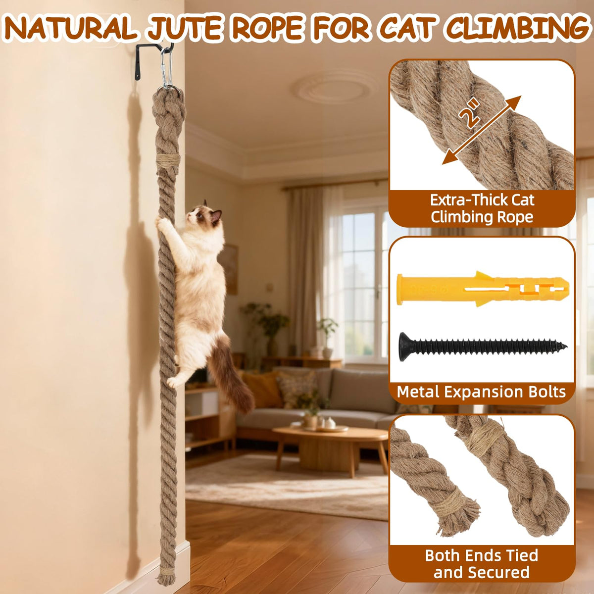 Lonepetu Pet Activity Structure in 59 IN(1.5M), brown