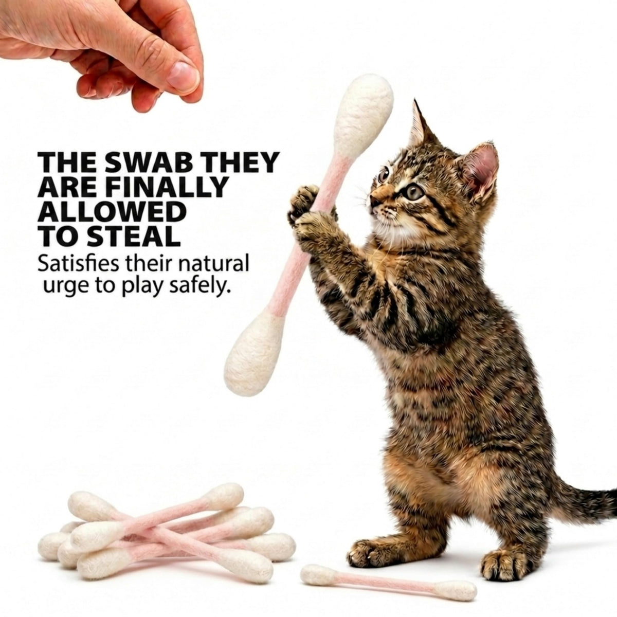 Glaciart One Pet Toy in Regular, Pink Swabs