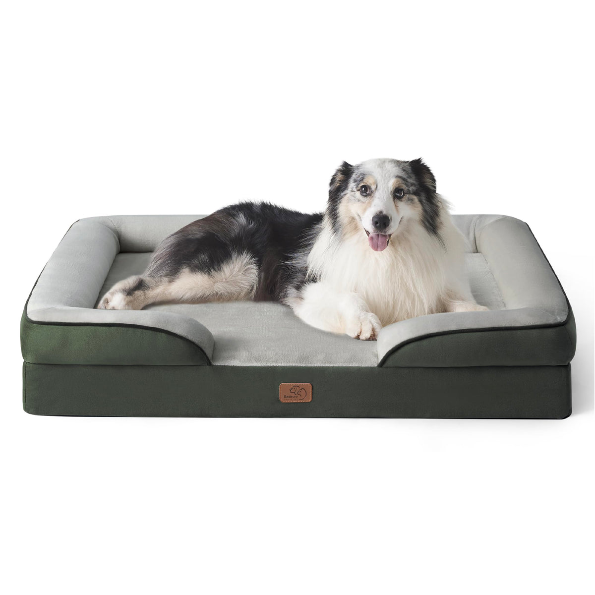 Bedsure Pet Bed Mat in 42"l X 32"w X 6.5"th, Dark Green