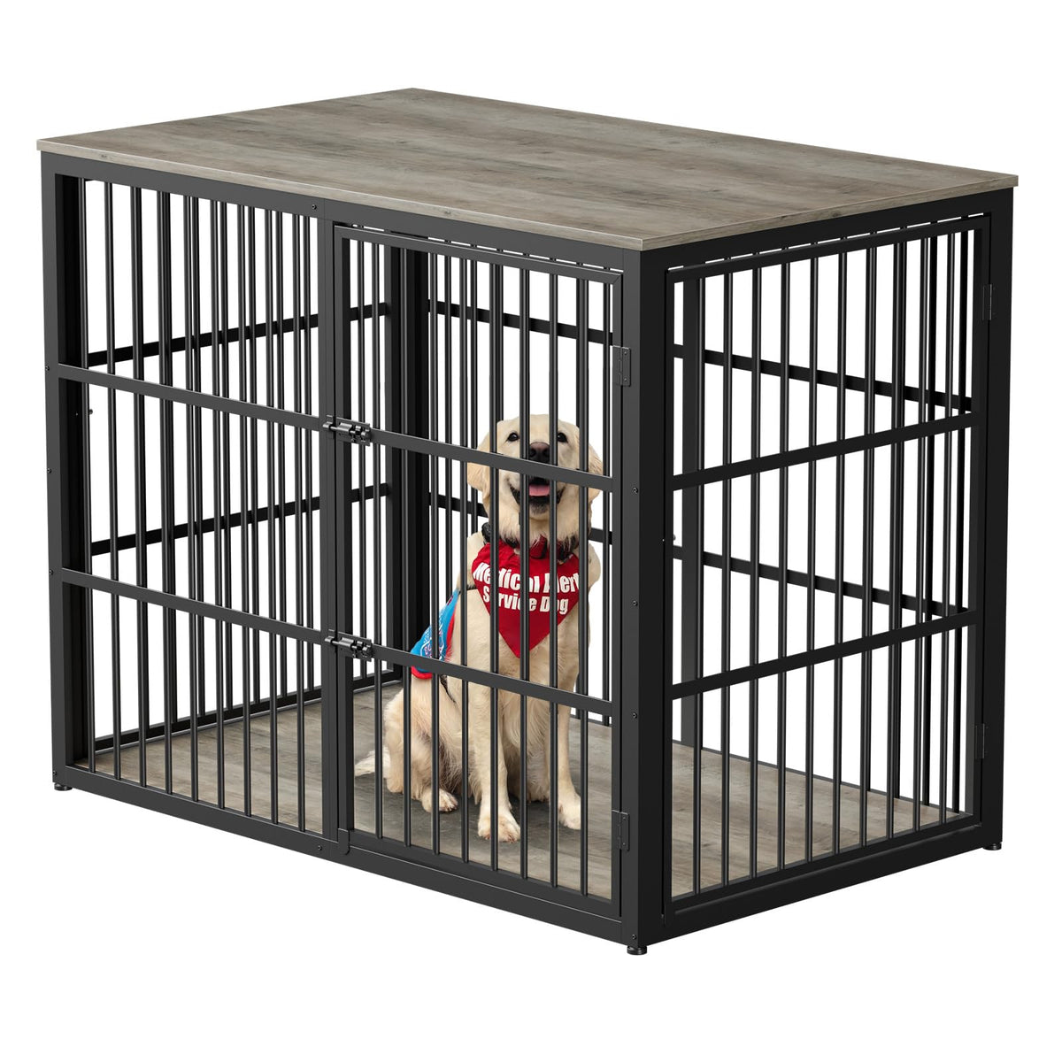 Lyromix Animal Cage in 47.2"L x 29.1"W x 37.6"H, Ancient gray