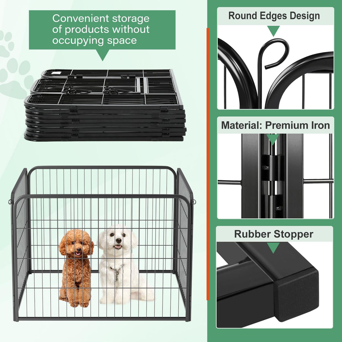 FDW Pet Playpen in Black