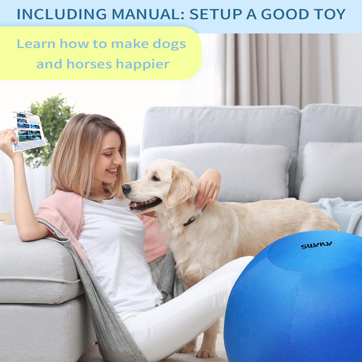 SWYIVY Recreation Ball in 30", Blue