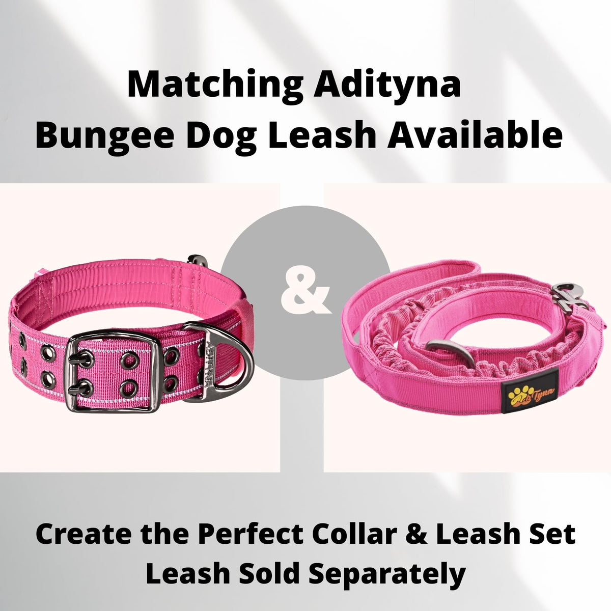 ADITYNA Animal Collar in Extra-Large: Fit 24-30" Neck, Pink