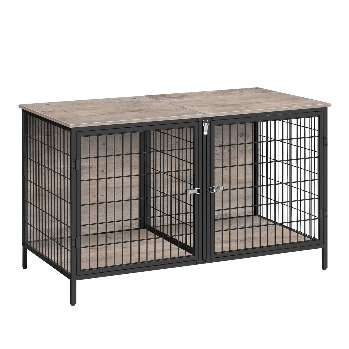 MAHANCRIS Animal Cage in 43.3"L x 21.7"W x 26.4"H, Greige