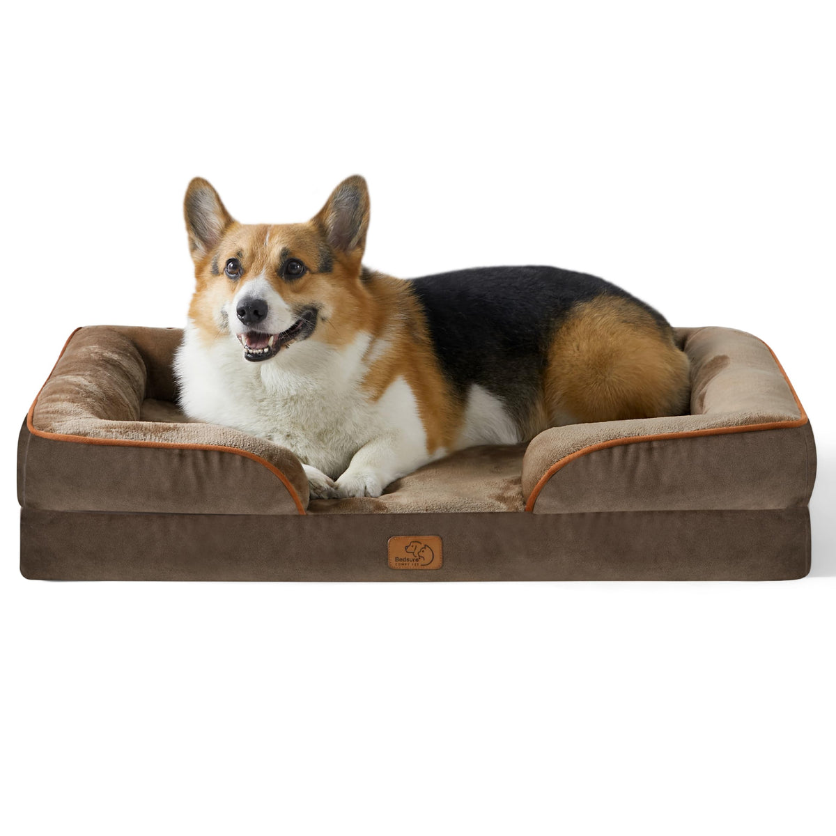 Bedsure Pet Bed Mat in 35"l X 25"w X 6.5"th, Brown